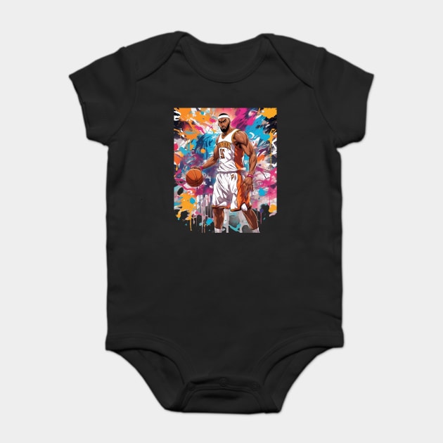basketball position Baby Bodysuit by animegirlnft